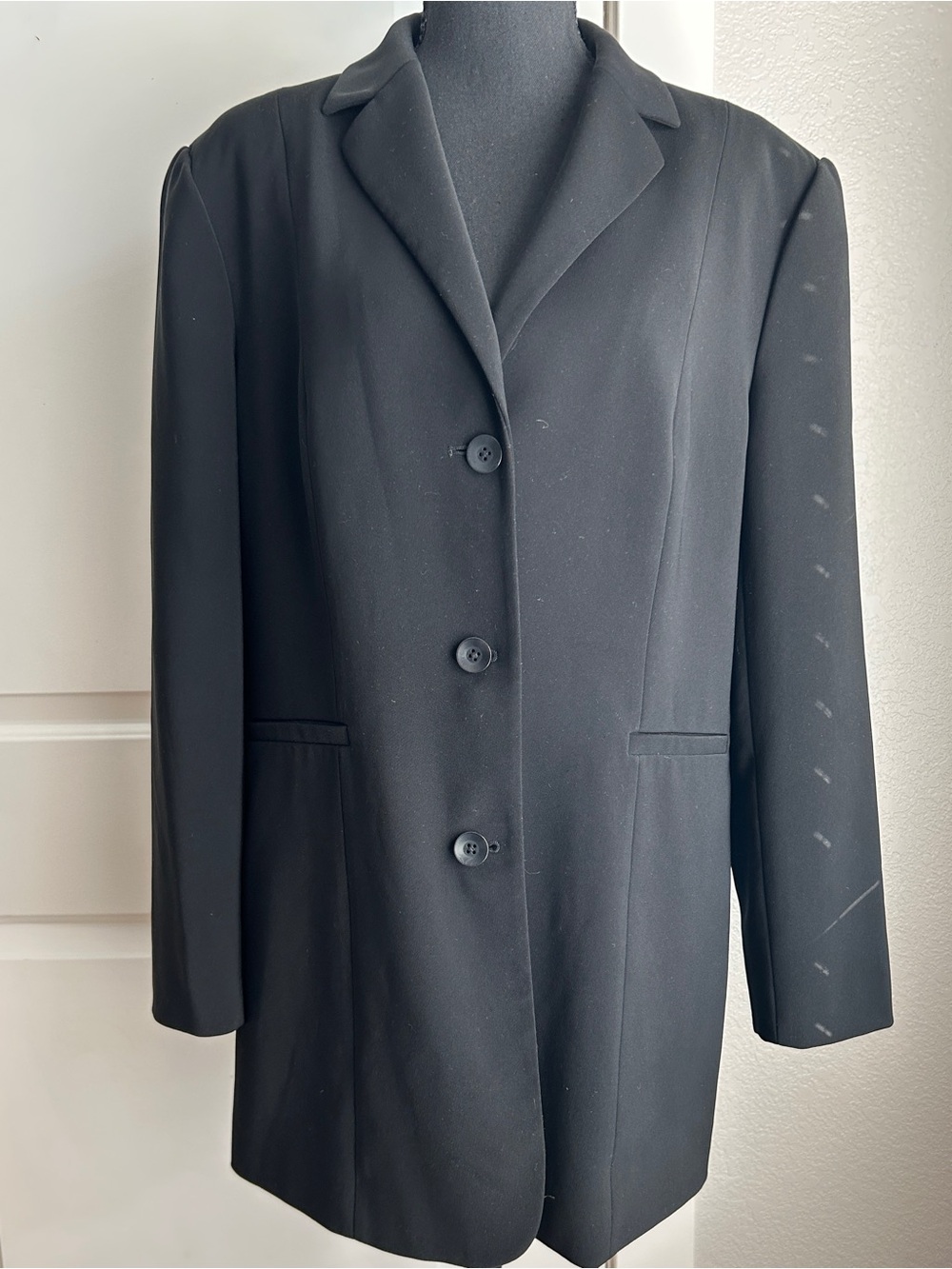 Caslon Long Single-Breasted Blazer